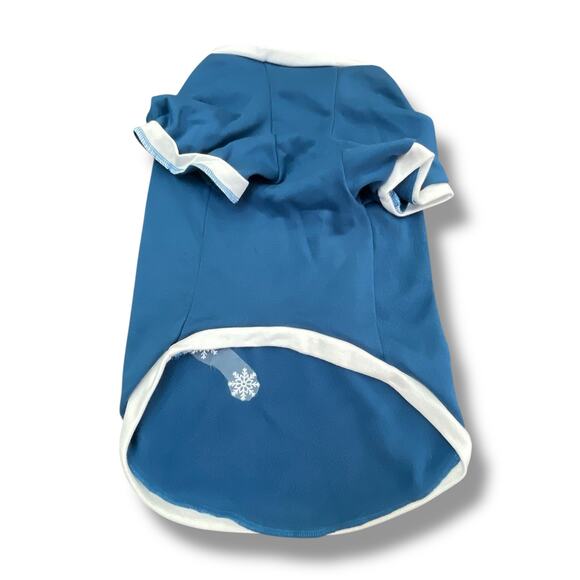 Wondershop Snowflake Dog Sweatshirt Size Large Fleece Lining Pet Pup Blue White - Picture 11 of 13